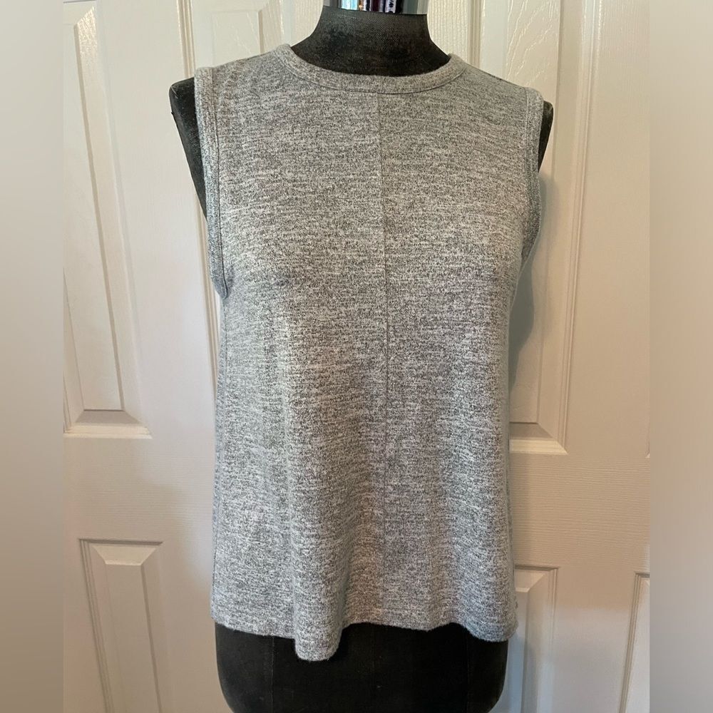 Rag & Bone Gray Split Back Tank Size Small